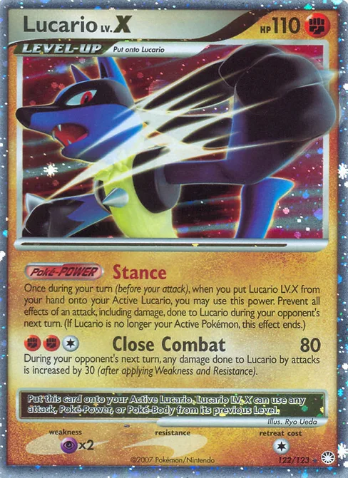 Lucario LV.X, Mysterious Treasures #122