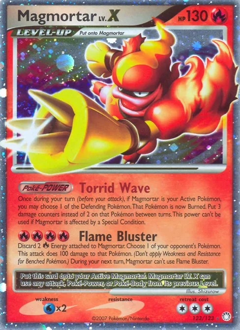 Magmortar LV.X, Mysterious Treasures #123