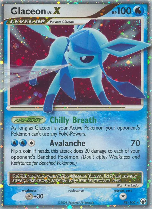 Glaceon LV.X, Majestic Dawn #98