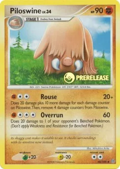 Piloswine, Prerelease stamp