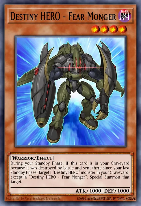Destiny HERO - Fear Monger, Duelist Pack: Aster Phoenix #DP05-EN009