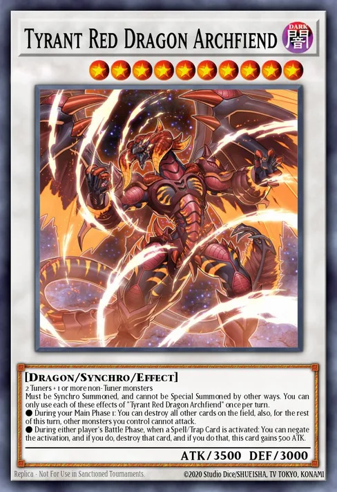 Tyrant Red Dragon Archfiend, Duelist Pack: Dimensional Guardians #DPDG-EN030