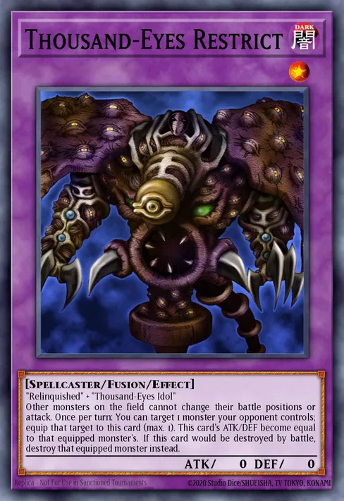 Thousand-Eyes Restrict, Duelist Pack: Rivals of the Pharaoh #DPRP-EN046
