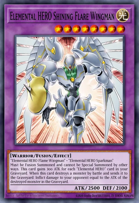 Elemental HERO Shining Flare Wingman, Dark Revelation Volume 4 #DR04-EN096