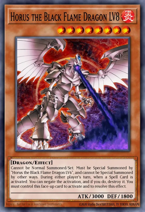 Horus the Black Flame Dragon LV8, Dark Revelation Volume 3 #DR3-EN008