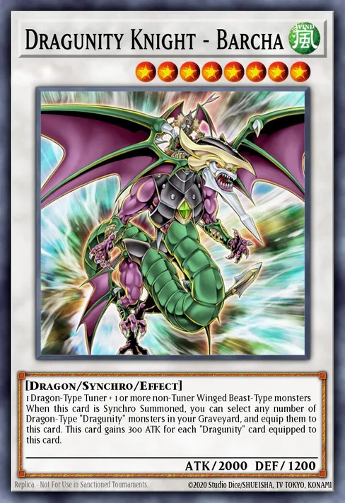 Dragunity Knight - Barcha, Duel Terminal 4 #DT04-EN091