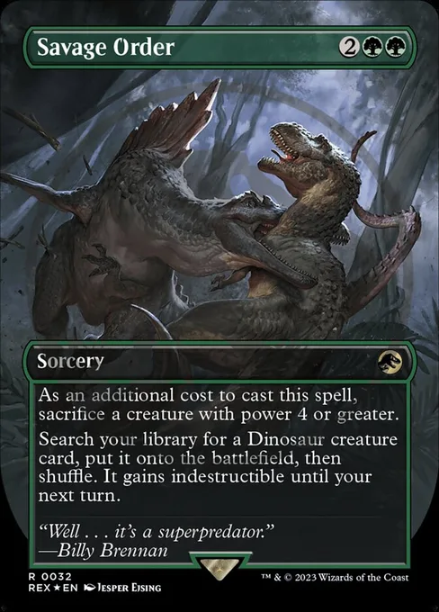 Savage Order, Jurassic World Collection #32