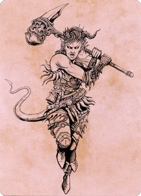 Karlach, Fury of Avernus // Karlach, Fury of Avernus, Battle for Baldur's Gate Art Series #54
