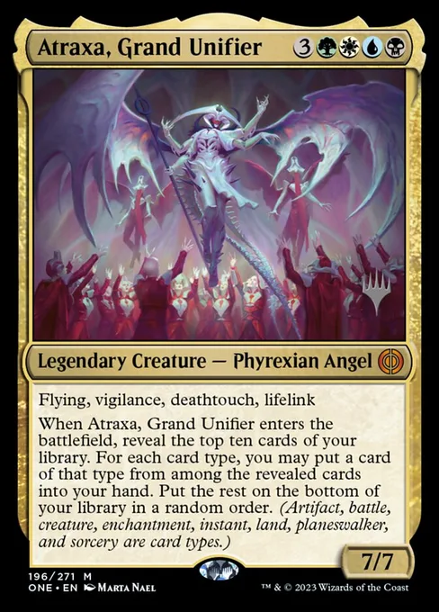 Atraxa, Grand Unifier, Phyrexia: All Will Be One Promos #196p
