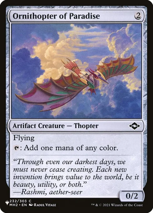 Ornithopter of Paradise, The List #MH2-232