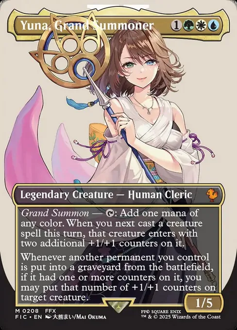 Yuna, Grand Summoner, Final Fantasy Commander #208
