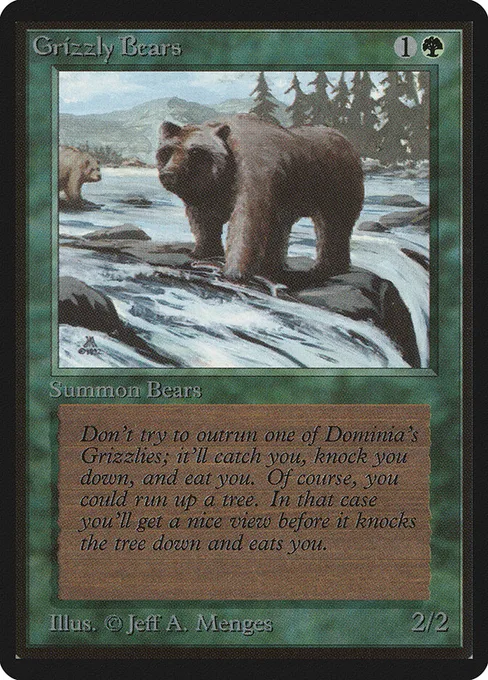 Grizzly Bears, Limited Edition Beta #200