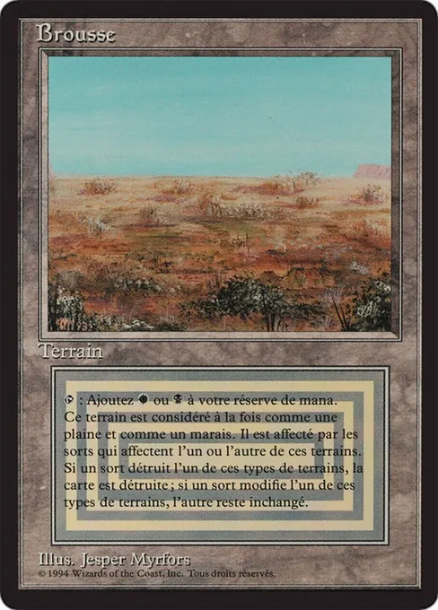 Scrubland, Foreign Black Border #286
