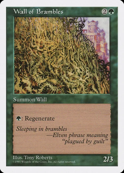 Wall of Brambles, Fifth Edition #338