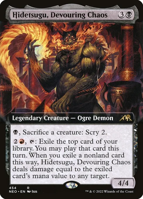 Hidetsugu, Devouring Chaos, Kamigawa: Neon Dynasty #454
