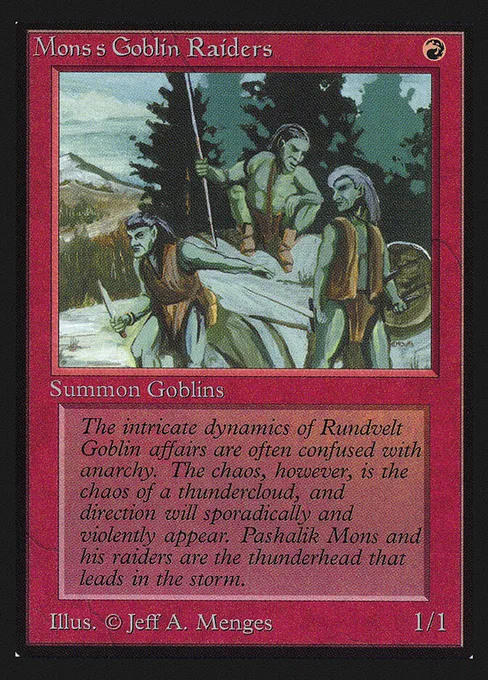 Mons's Goblin Raiders, Collectors' Edition #165