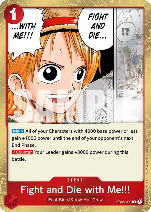 Fight and Die with Me!!!, EXTRA BOOSTER -ONE PIECE HEROINES EDITION vol.2 #EB05-009