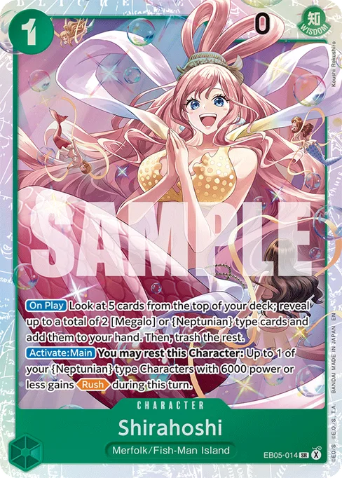 Shirahoshi, EXTRA BOOSTER -ONE PIECE HEROINES EDITION vol.2 #EB05-014