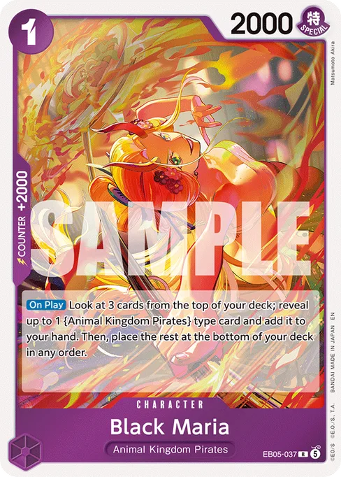 Black Maria, EXTRA BOOSTER -ONE PIECE HEROINES EDITION vol.2 #EB05-037