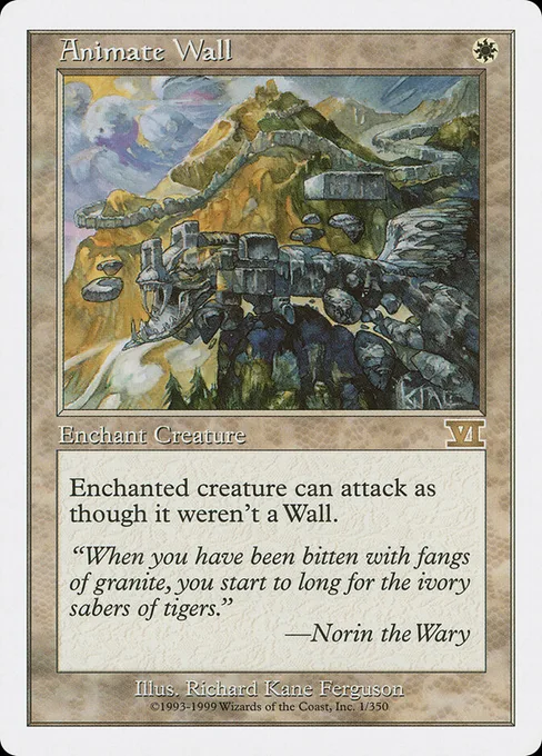 Animate Wall, Classic Sixth Edition #1