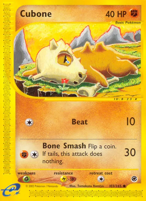 Cubone, Expedition Base Set #103