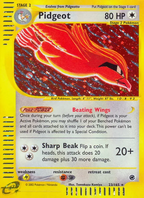 Pidgeot, Expedition Base Set #23