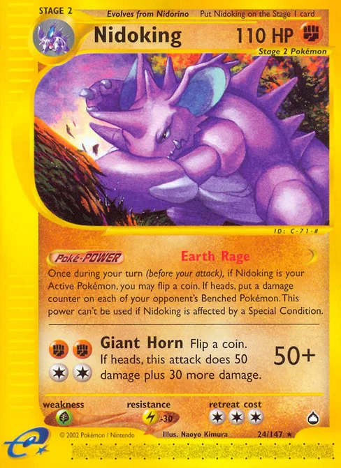 Nidoking, Aquapolis #24