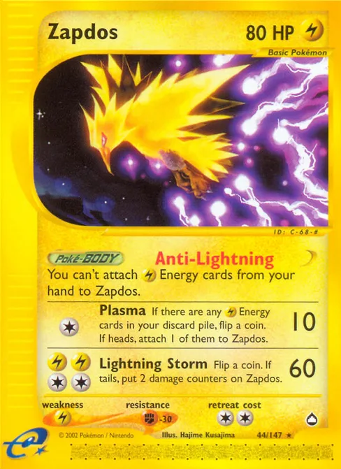Zapdos, Aquapolis #44