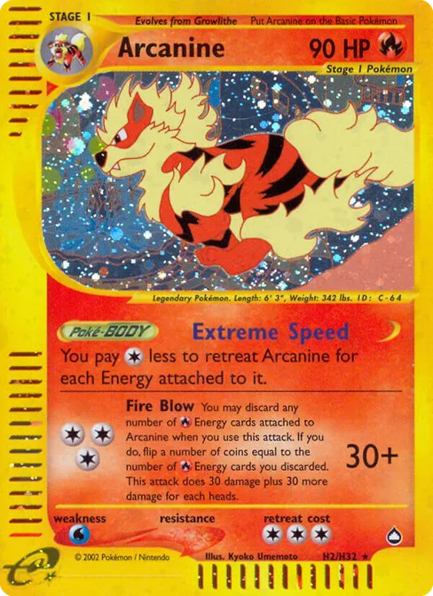 Arcanine, Aquapolis #H2