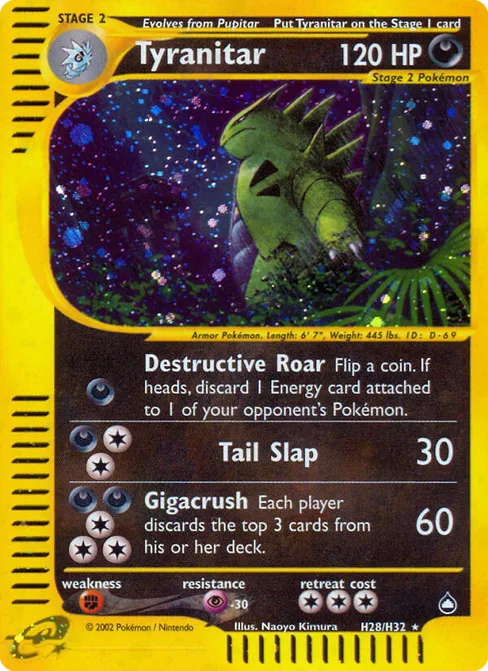 Tyranitar, Aquapolis #H28