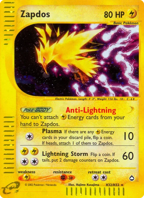 Zapdos, Aquapolis #H32