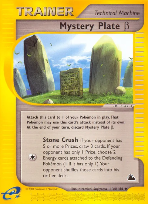 Mystery Plate β, Skyridge #134