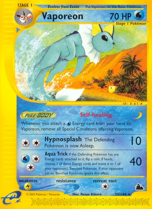 Vaporeon, Skyridge #33