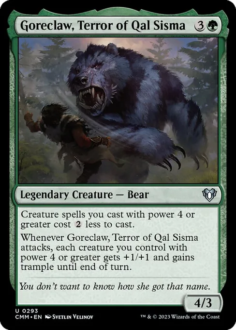 Goreclaw, Terror of Qal Sisma, Commander Masters #293