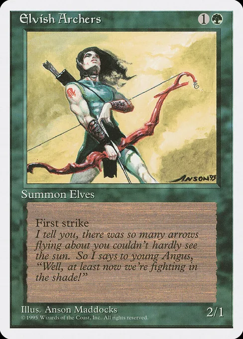 Elvish Archers, Fourth Edition #243