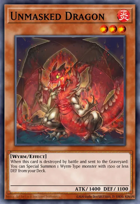 Unmasked Dragon, Egyptian God Deck: Obelisk the Tormentor #EGO1-EN016