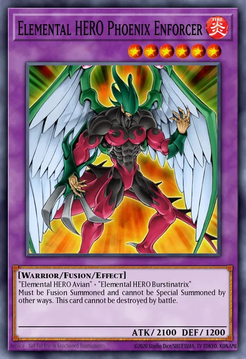 Elemental HERO Phoenix Enforcer, Enemy of Justice #EOJ-EN032