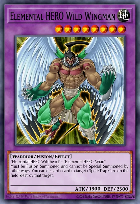 Elemental HERO Wild Wingman, Enemy of Justice #EOJ-EN035