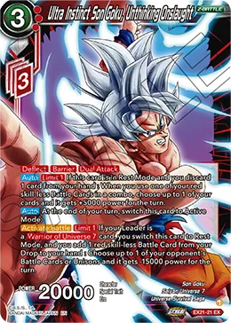 Ultra Instinct Son Goku, Unthinking Onslaught, 5th Anniversary Set #EX21-21