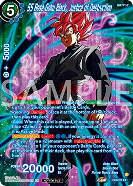 SS Rose Goku Black, Justice of Destruction, Ultimate Deck 2023 #EX22-08_PR