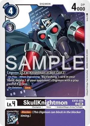SkullKnightmon, EX-10: EXTRA BOOSTER SINISTER ORDER #EX10-026