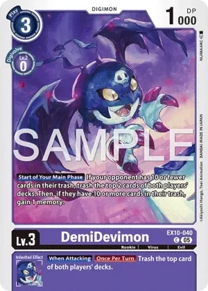 DemiDevimon, EX-10: EXTRA BOOSTER SINISTER ORDER #EX10-040