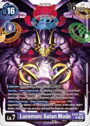 Lucemon: Satan Mode, EX-10: EXTRA BOOSTER SINISTER ORDER #EX10-060