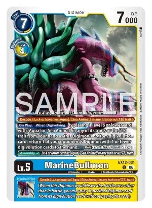 MarineBullmon, EX-12: EXTRA BOOSTER DIGITAL WORLD SHAMBALA #EX12-031