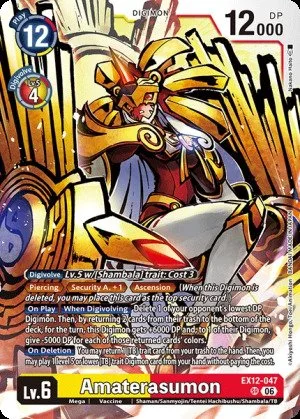 Amaterasumon, EX-12: EXTRA BOOSTER DIGITAL WORLD SHAMBALA #EX12-047