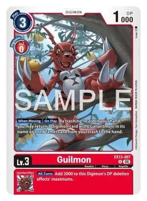 Guilmon, EX-13: EXTRA BOOSTER CHIVALROUS XIII #EX13-007