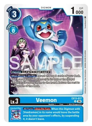 Veemon, EX-13: EXTRA BOOSTER CHIVALROUS XIII #EX13-017