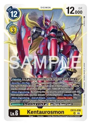 Kentaurosmon, EX-13: EXTRA BOOSTER CHIVALROUS XIII #EX13-036