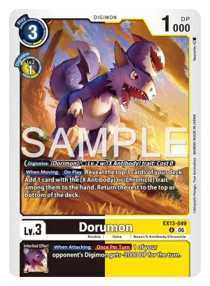 Dorumon, EX-13: EXTRA BOOSTER CHIVALROUS XIII #EX13-049