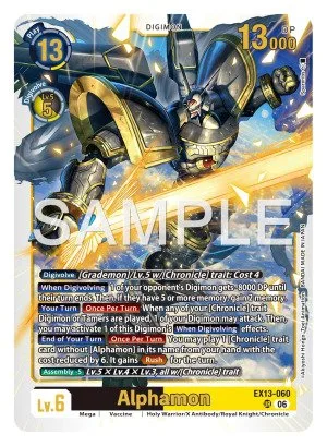 Alphamon, EX-13: EXTRA BOOSTER CHIVALROUS XIII #EX13-060